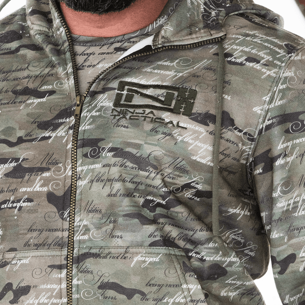 2nd Amendment Camo Hoodie 1.0 Ninja Brand Inc