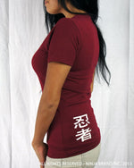 Women's Vintage NBI Logo Relaxed Cut T-Shirt - Scarlet - Side View
