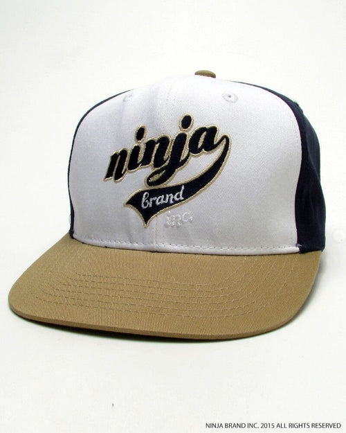 NBI Cotton High Crown Snapback Hat - Thin-Structured