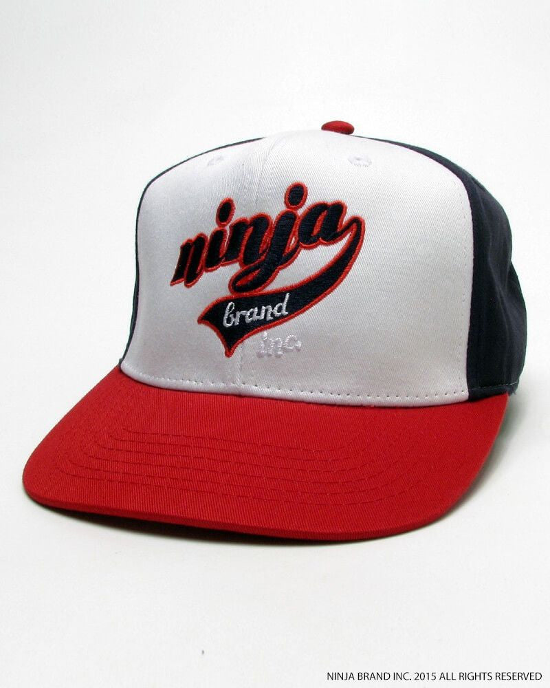 NBI Cotton High Crown Snapback Hat - Thin-Structured