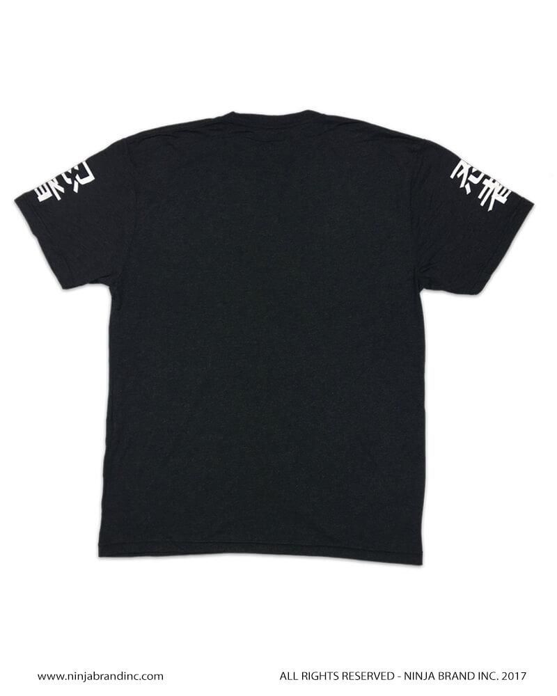 Ninja Brand Ninja Status Men's T-Shirt Heather Black Back