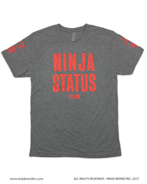 Ninja Brand Ninja Status Men's T-Shirt Neon Red Front