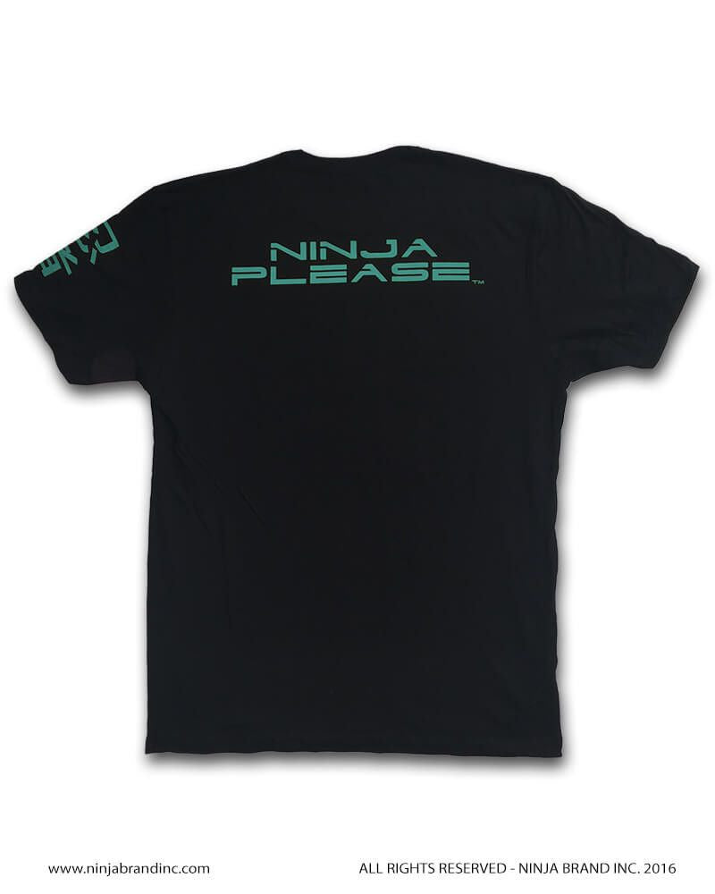 Men's Fitted-Kanji-Ninja-Logo-Ninja Please