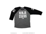 Ninja Brand Ninja Status 3/4 Long Sleeve Baseball Shirt 2nd Front View