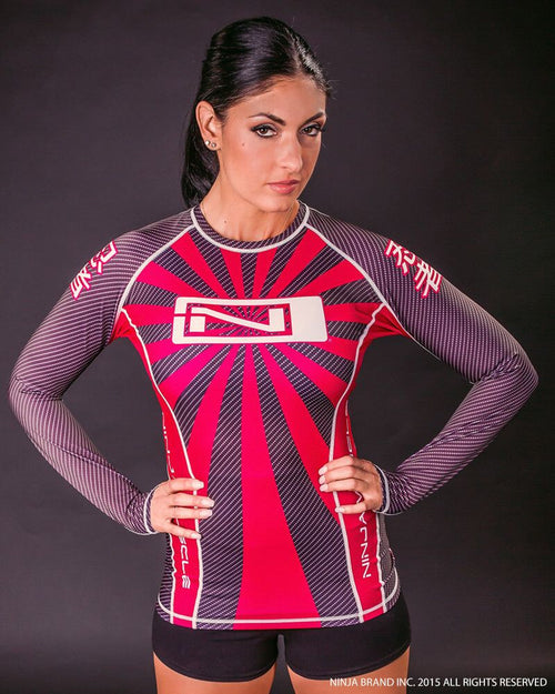 Rashguard - Women's Magenta Carbon Fiber