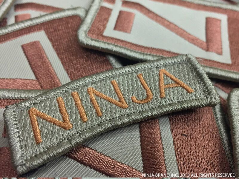 Ninja Tab Patch - Mission Flown - ODG - Velcro backing - Patches View 1