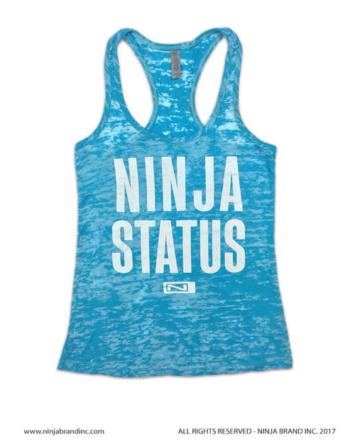 Women's Ninja Status Burnout Racerback Tank