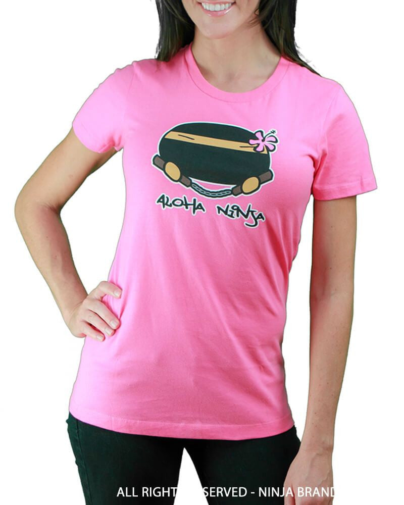 Women's T-Shirt Aloha Ninja Pink