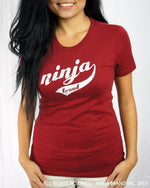 Women's Vintage NBI Logo Relaxed Cut T-Shirt - Scarlet - Front View