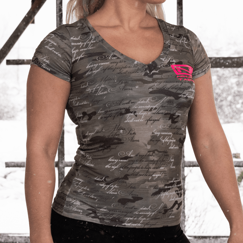 2nd Amendment Camo Women's V-Neck