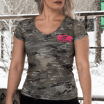 2nd Amendment Camo Women's V-Neck 